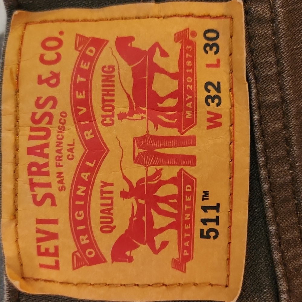 Levi Strauss 511 Jeans 32 X 30 Grey - Picture 2 of 5